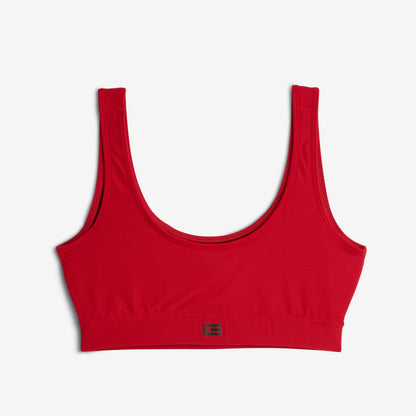 TomboyX Swim Solarmesh Peekaboo Top - Red