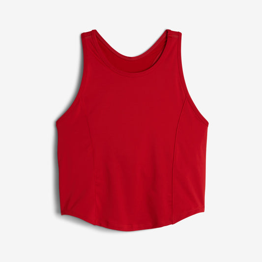 TomboyX Swim High Neck Top - Red