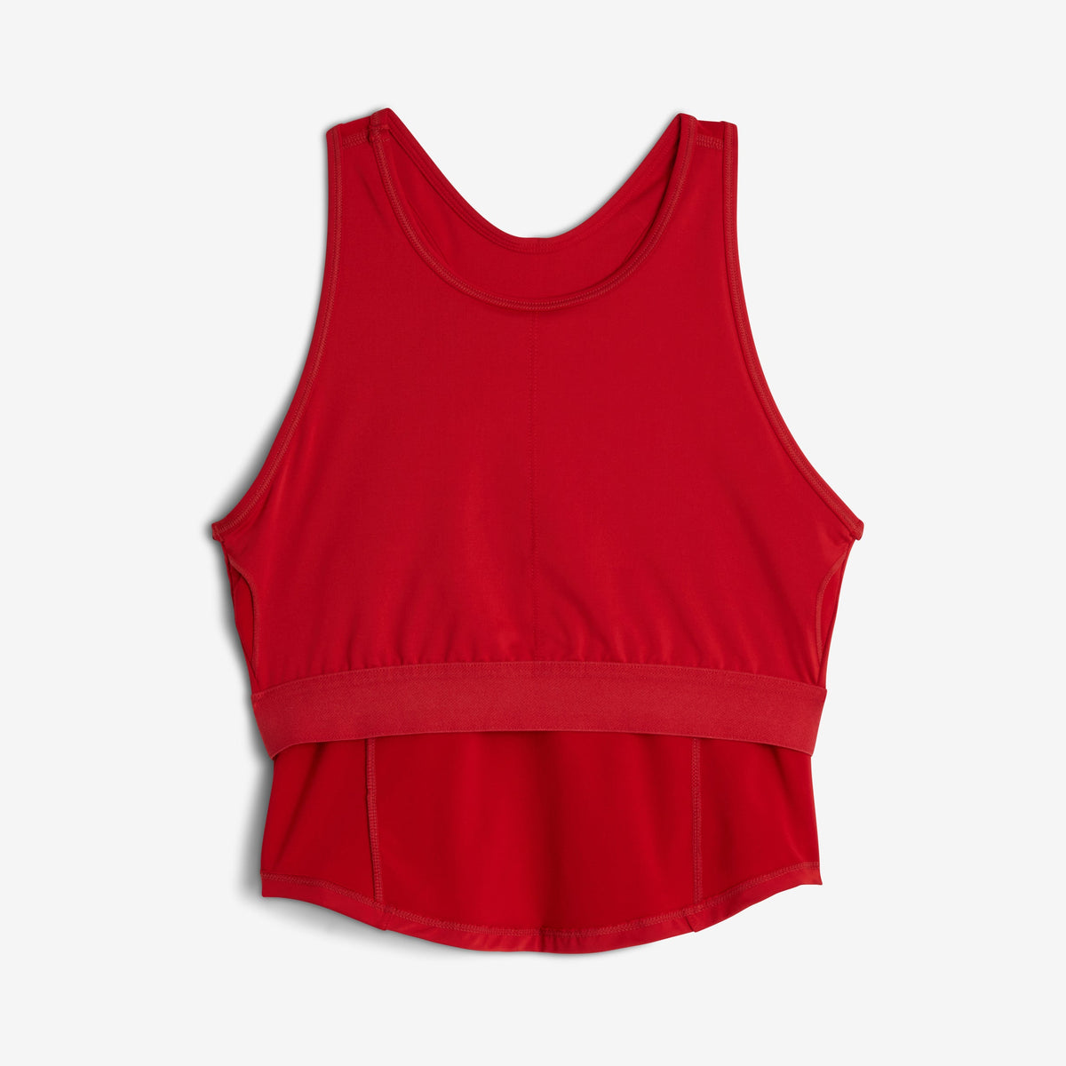 TomboyX Swim High Neck Top - Red
