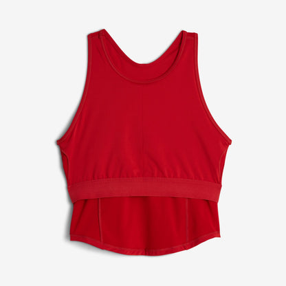 TomboyX Swim High Neck Top - Red