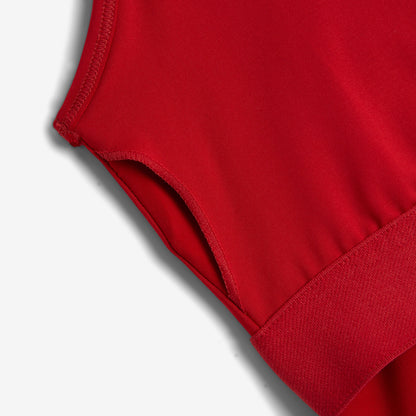 TomboyX Swim High Neck Top - Red