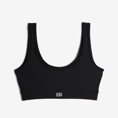 TomboyX Swim Solarmesh Peekaboo Top - Black