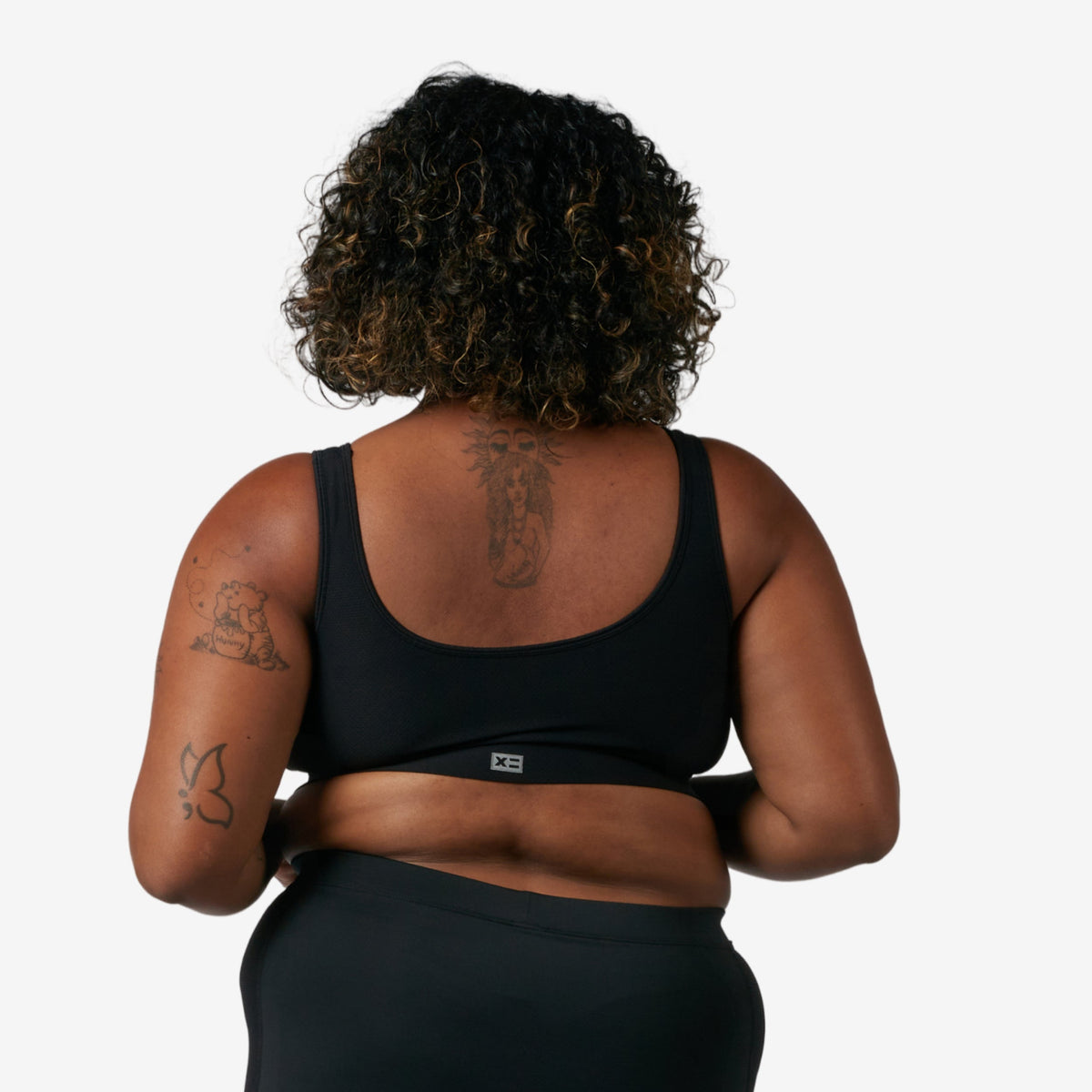 TomboyX Swim Solarmesh Peekaboo Top - Black