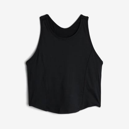 TomboyX Swim High Neck Top - Black
