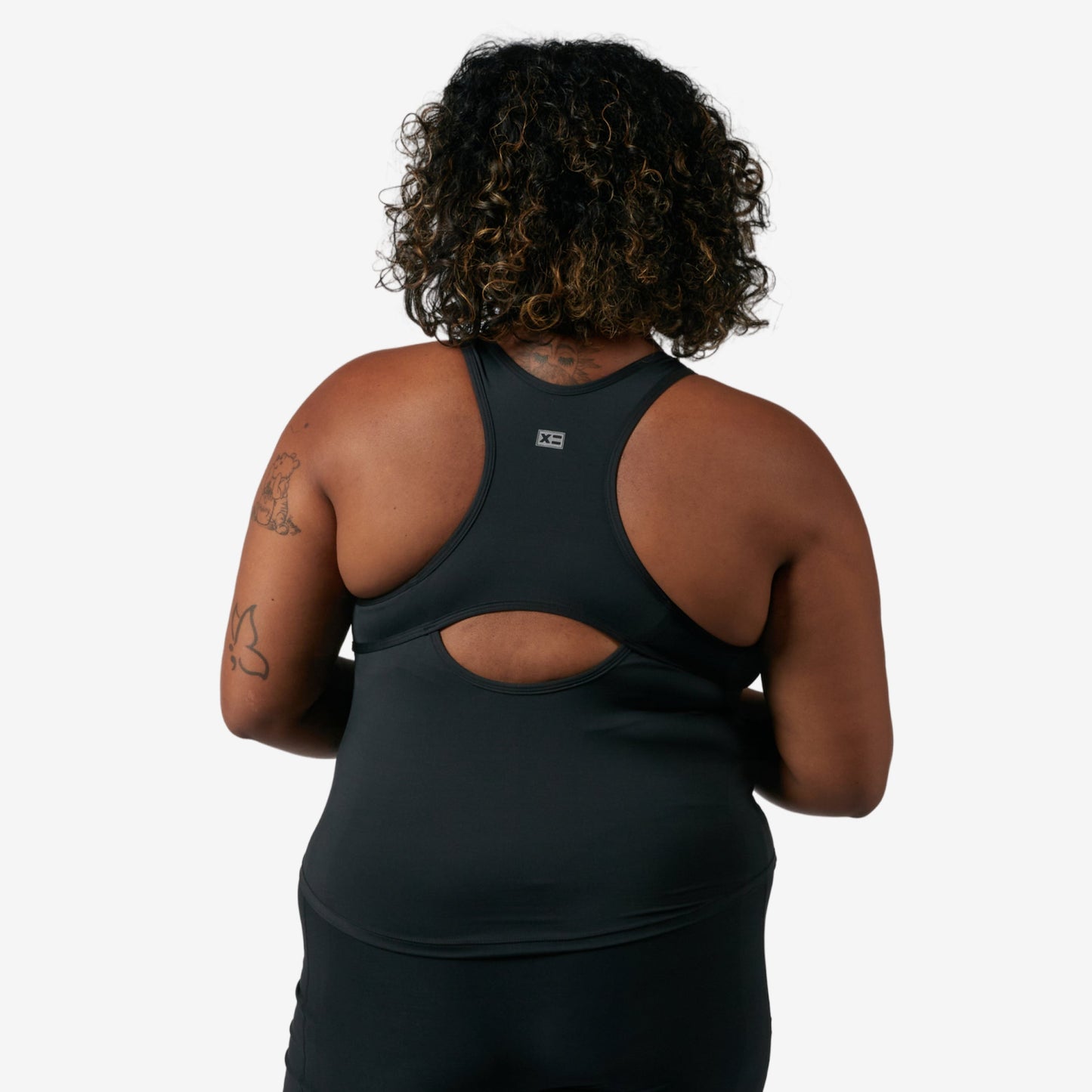 TomboyX Swim High Neck Top - Black