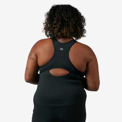 TomboyX Swim High Neck Top - Black