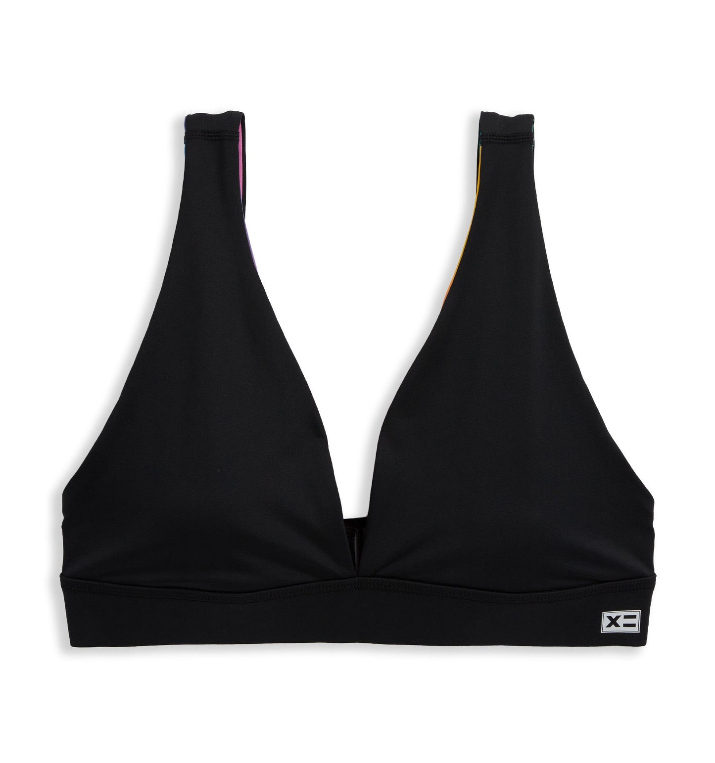 TomboyX Swim Reversible Plunge Top - Melting Rainbow