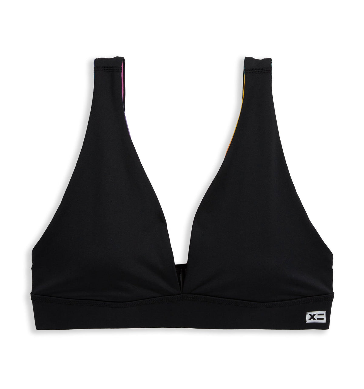 TomboyX Swim Reversible Plunge Top - Melting Rainbow