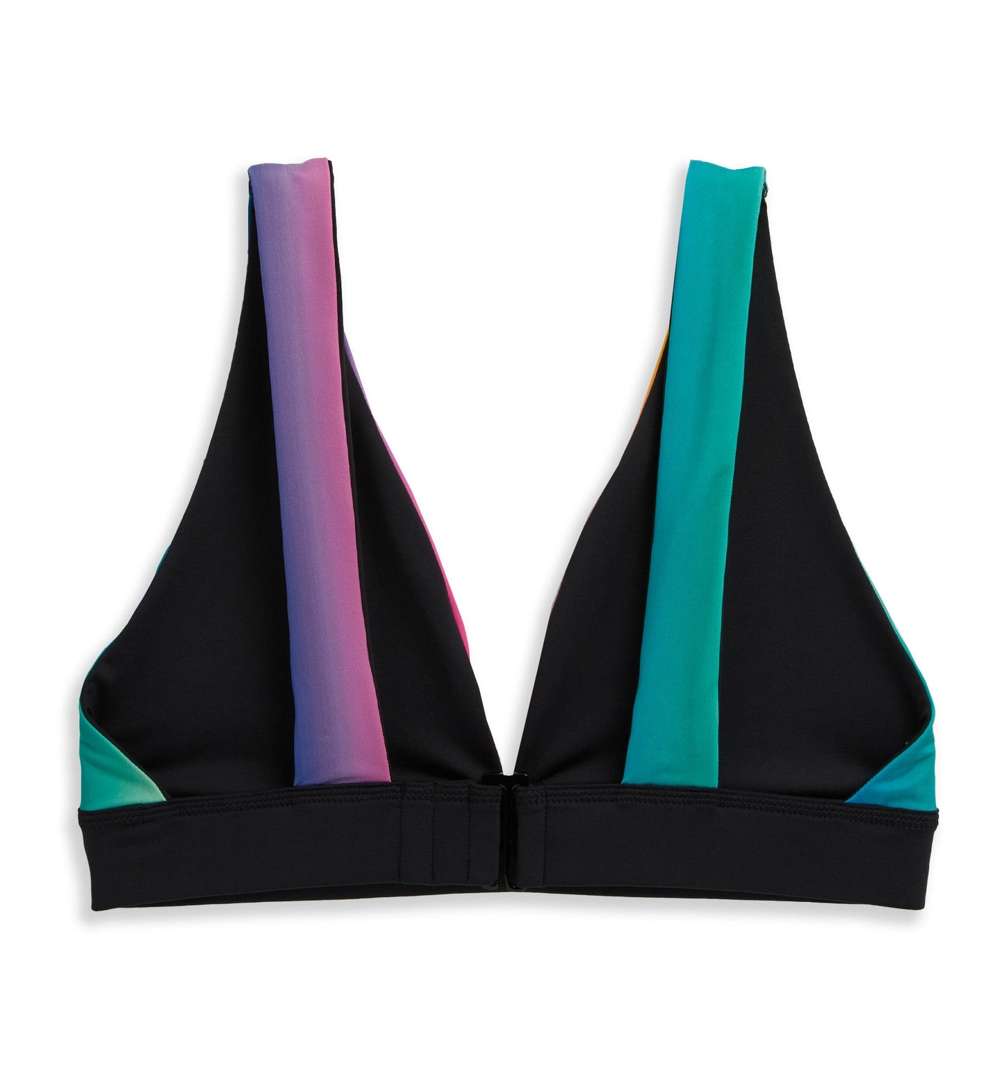 TomboyX Swim Reversible Plunge Top - Melting Rainbow