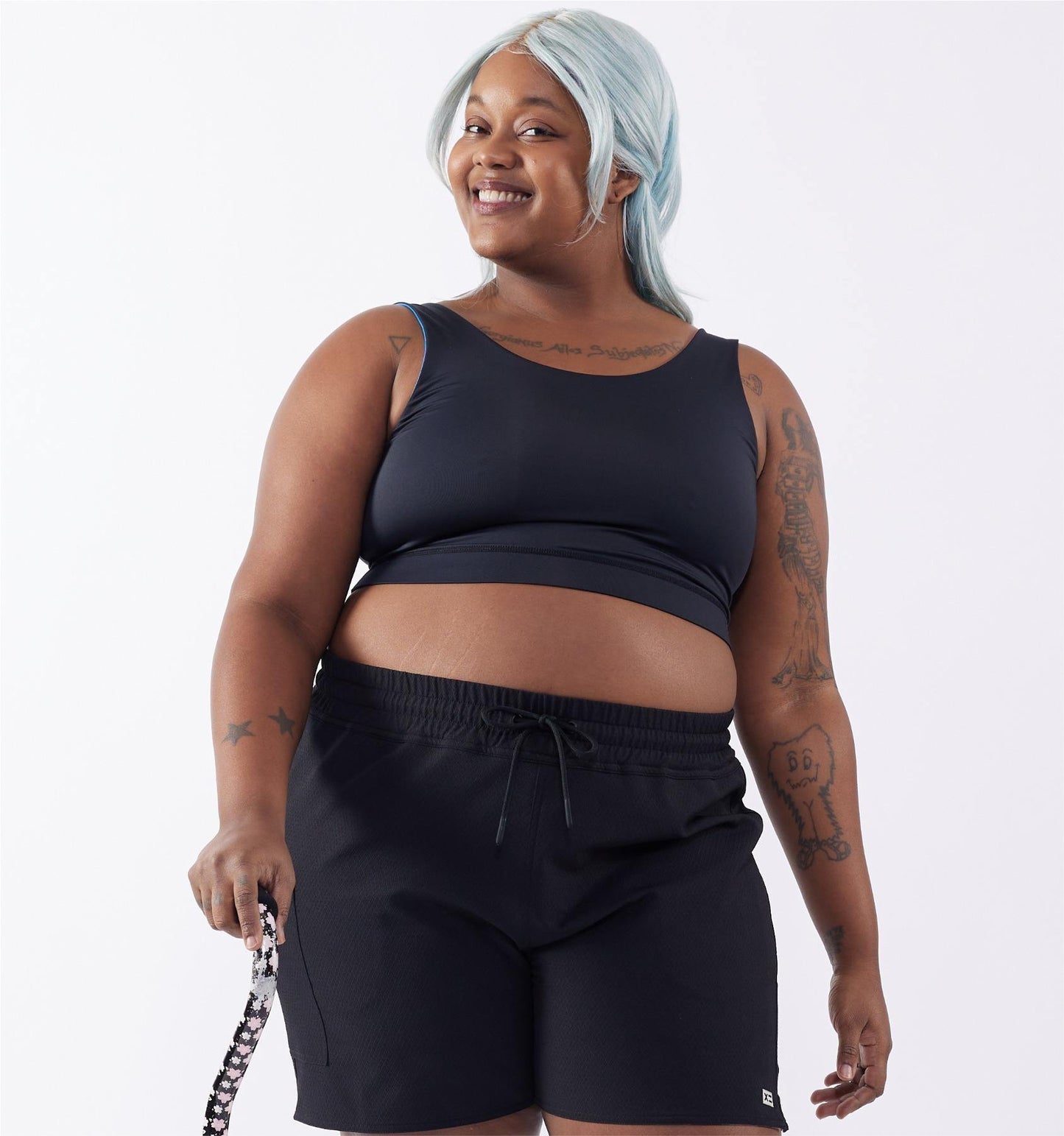 TomboyX Swim Reversible Sport Top - Melting Rainbow