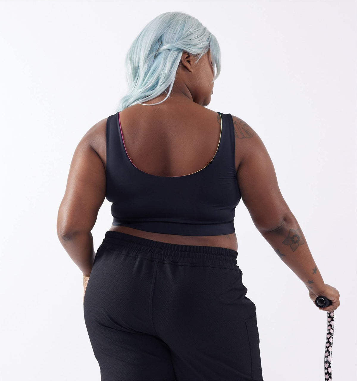 TomboyX Swim Reversible Sport Top - Melting Rainbow