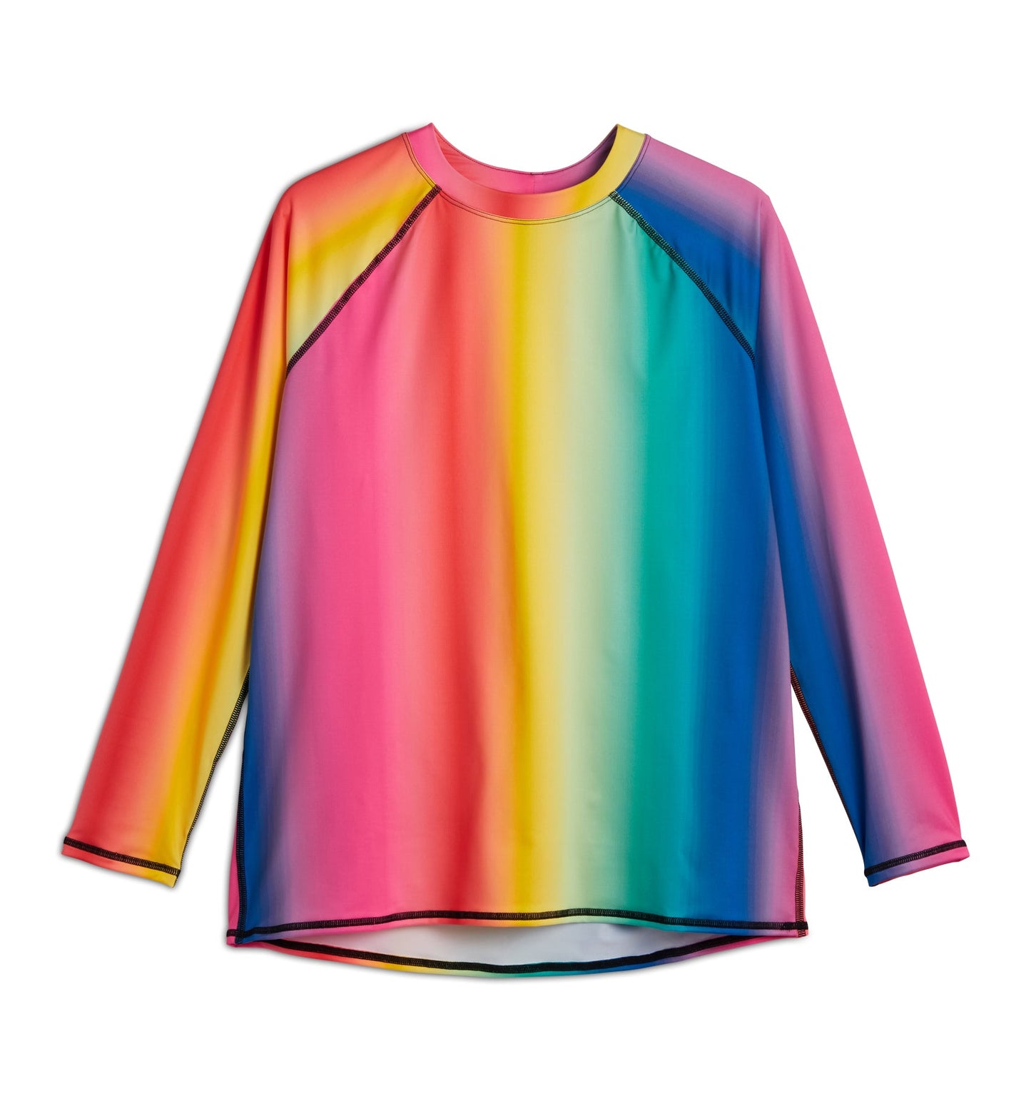 TomboyX Swim Long Sleeve Sun Guard - Melting Rainbow
