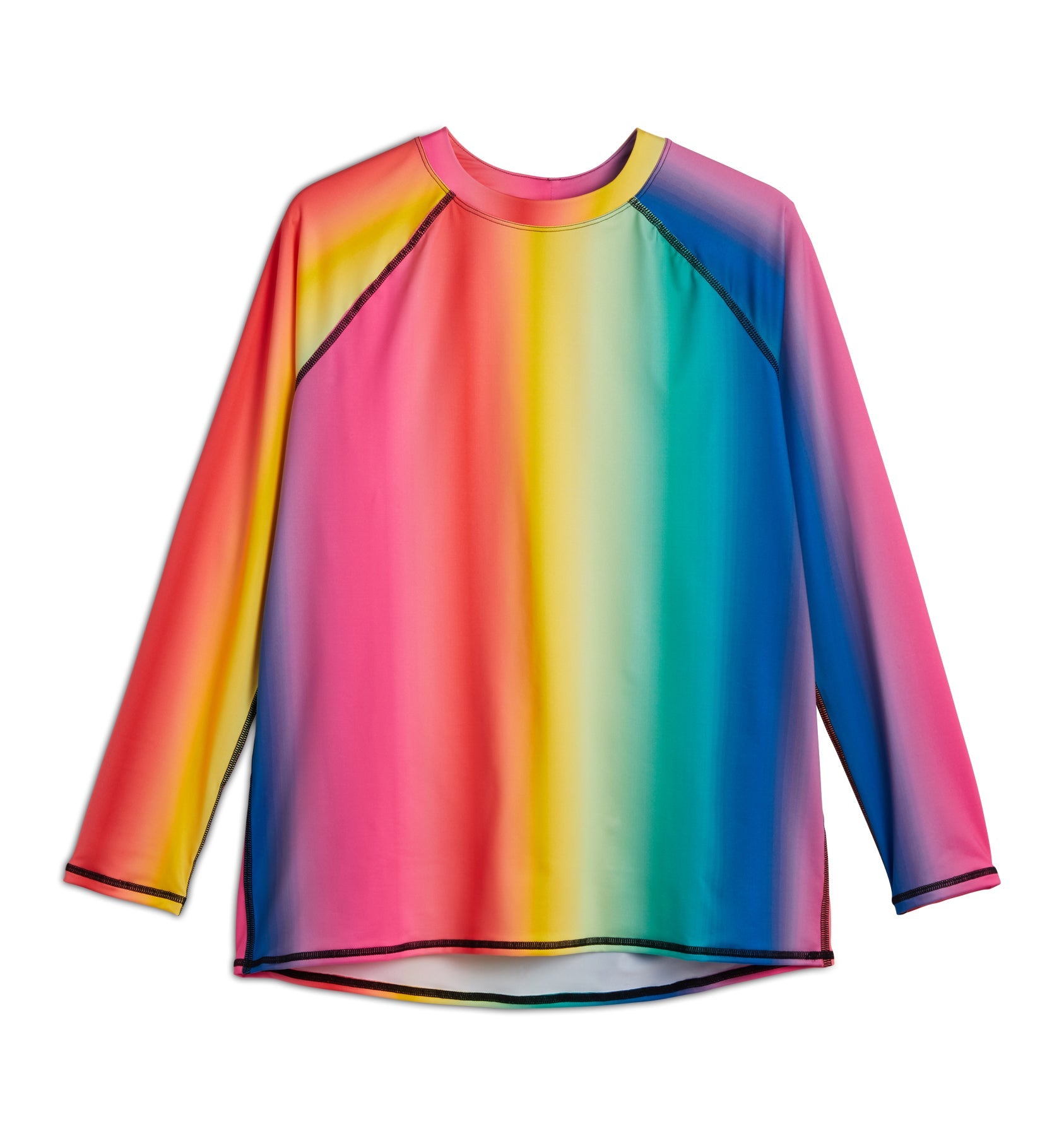 TomboyX Swim Long Sleeve Sun Guard - Melting Rainbow