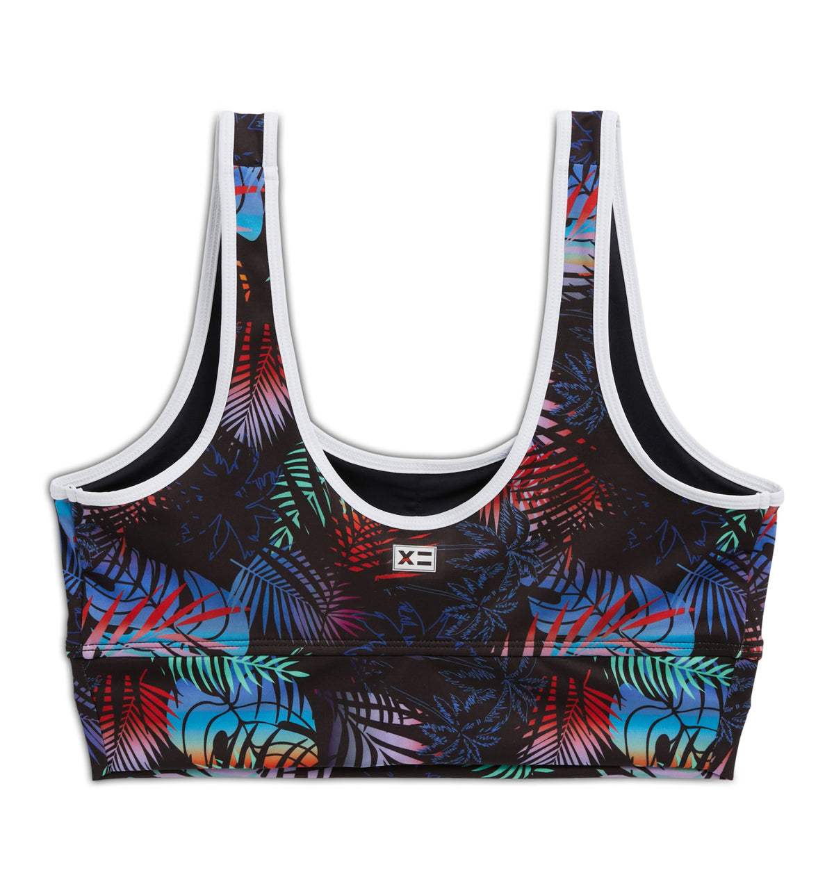 TomboyX Swim Straight Up Longline Top - Palm Dreams