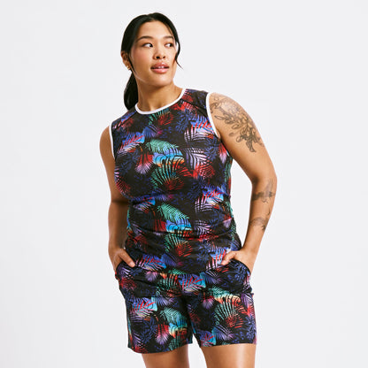 TomboyX Swim Tank - Palm Dreams