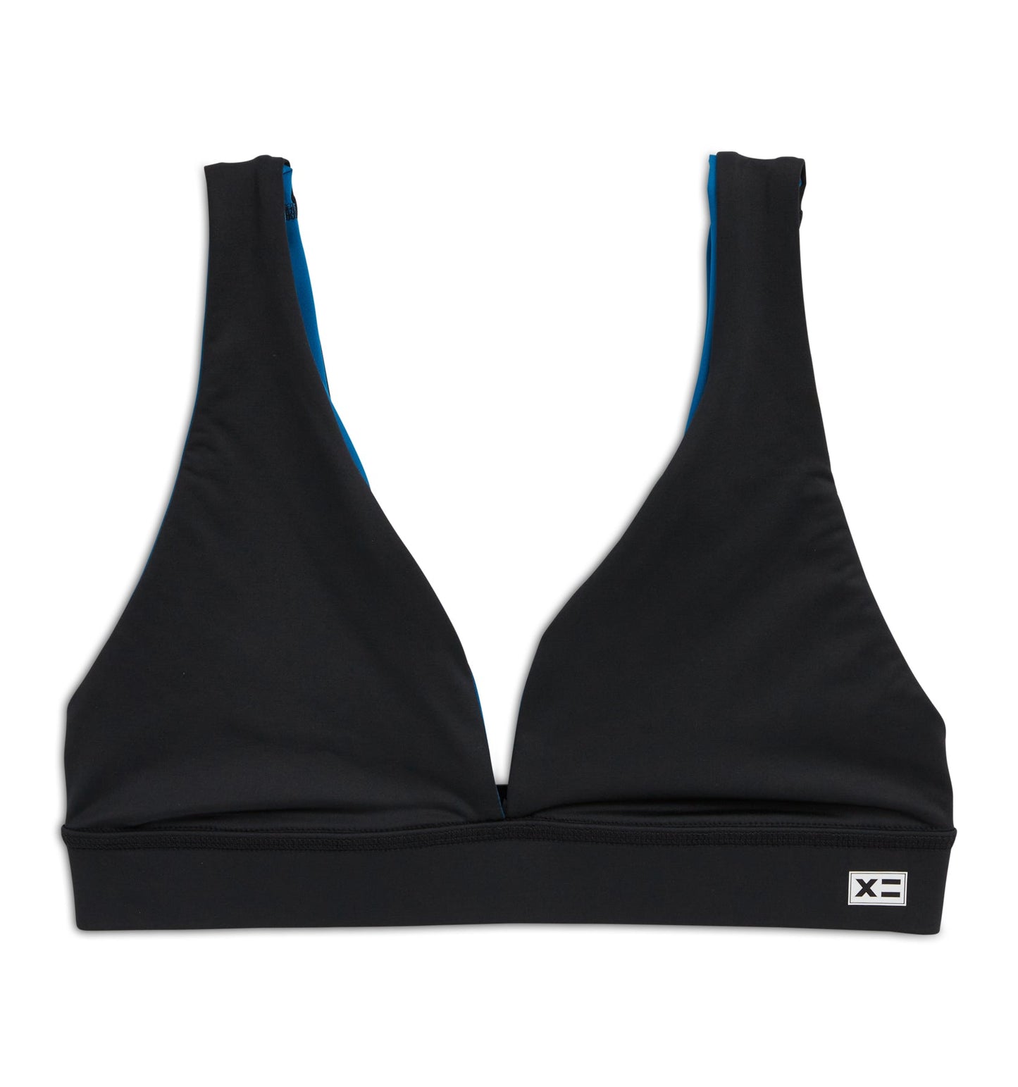 TomboyX Swim Reversible Plunge Top - Marina Blue