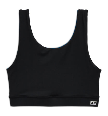 TomboyX Swim Reversible Sport Top - Marina Blue