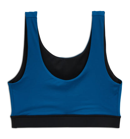 TomboyX Swim Reversible Sport Top - Marina Blue