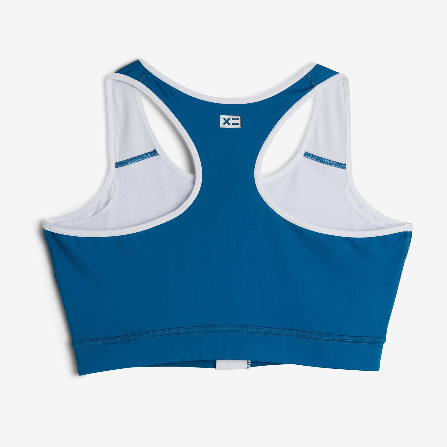 TomboyX Swim Racerback Zip Compression Top - Marina Blue