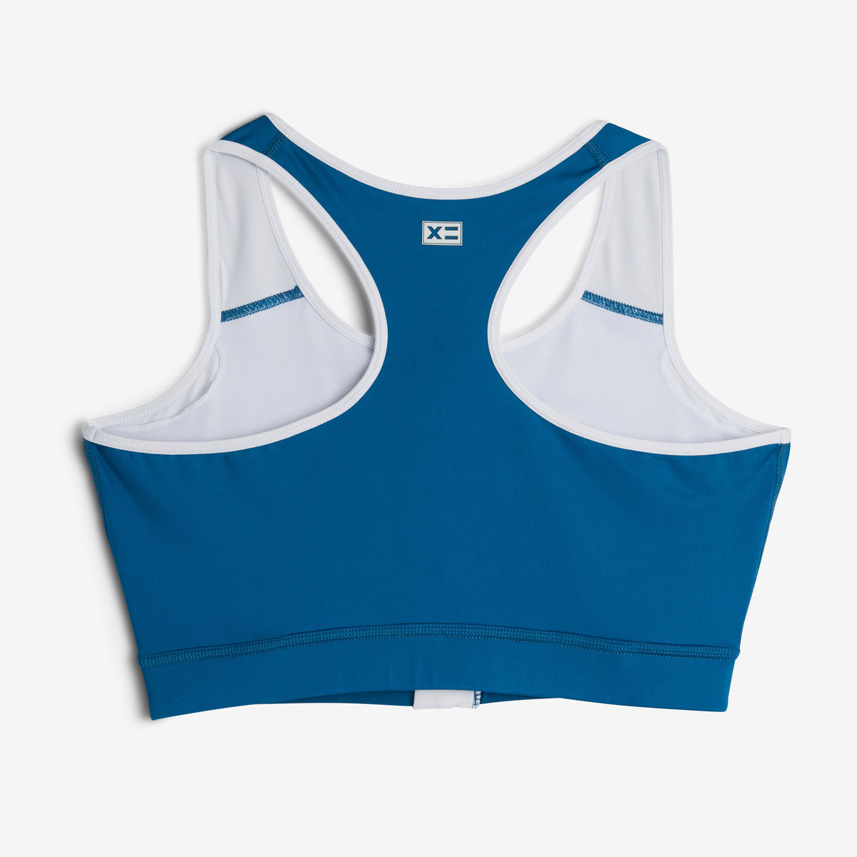 TomboyX Swim Racerback Zip Compression Top - Marina Blue