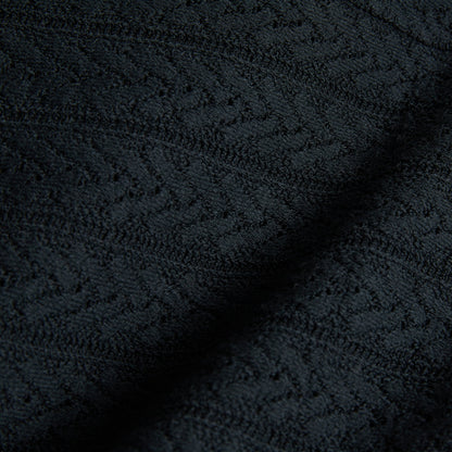 TomboyX Crochet Cabana Shirt - Black