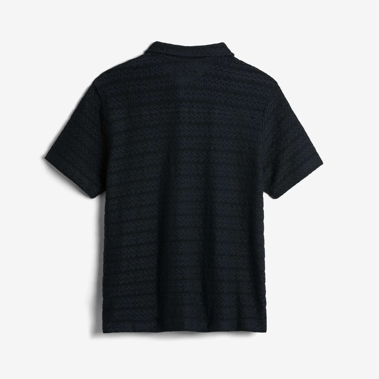 TomboyX Crochet Cabana Shirt - Black
