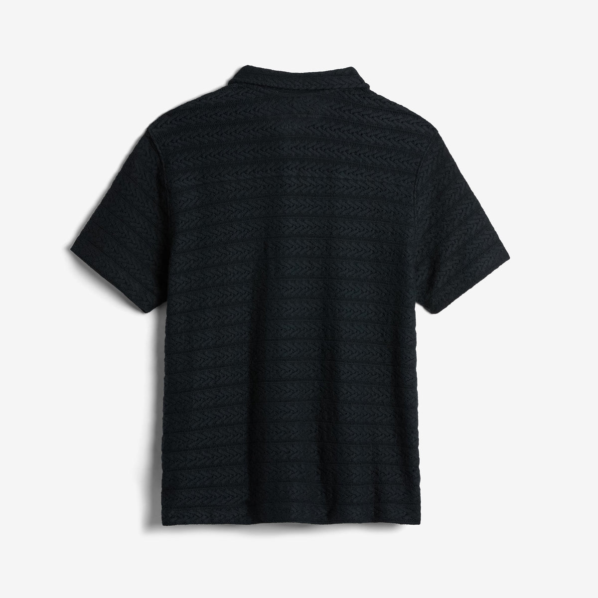 TomboyX Crochet Cabana Shirt - Black