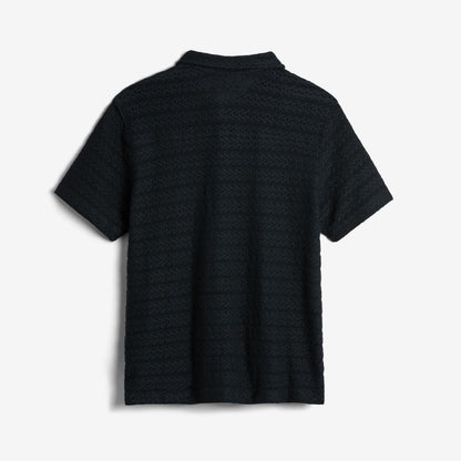 TomboyX Crochet Cabana Shirt - Black