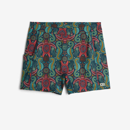 TomboyX Swim 4.5" Shorts - Marine Mosaic