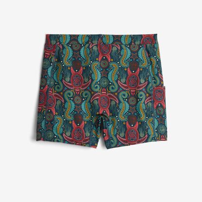 TomboyX Swim 4.5" Shorts - Marine Mosaic