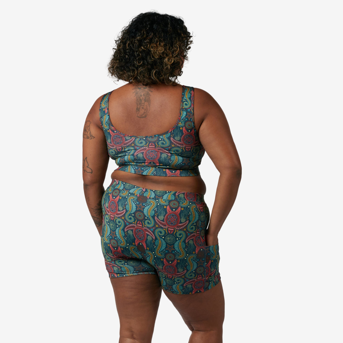 TomboyX Swim 4.5" Shorts - Marine Mosaic