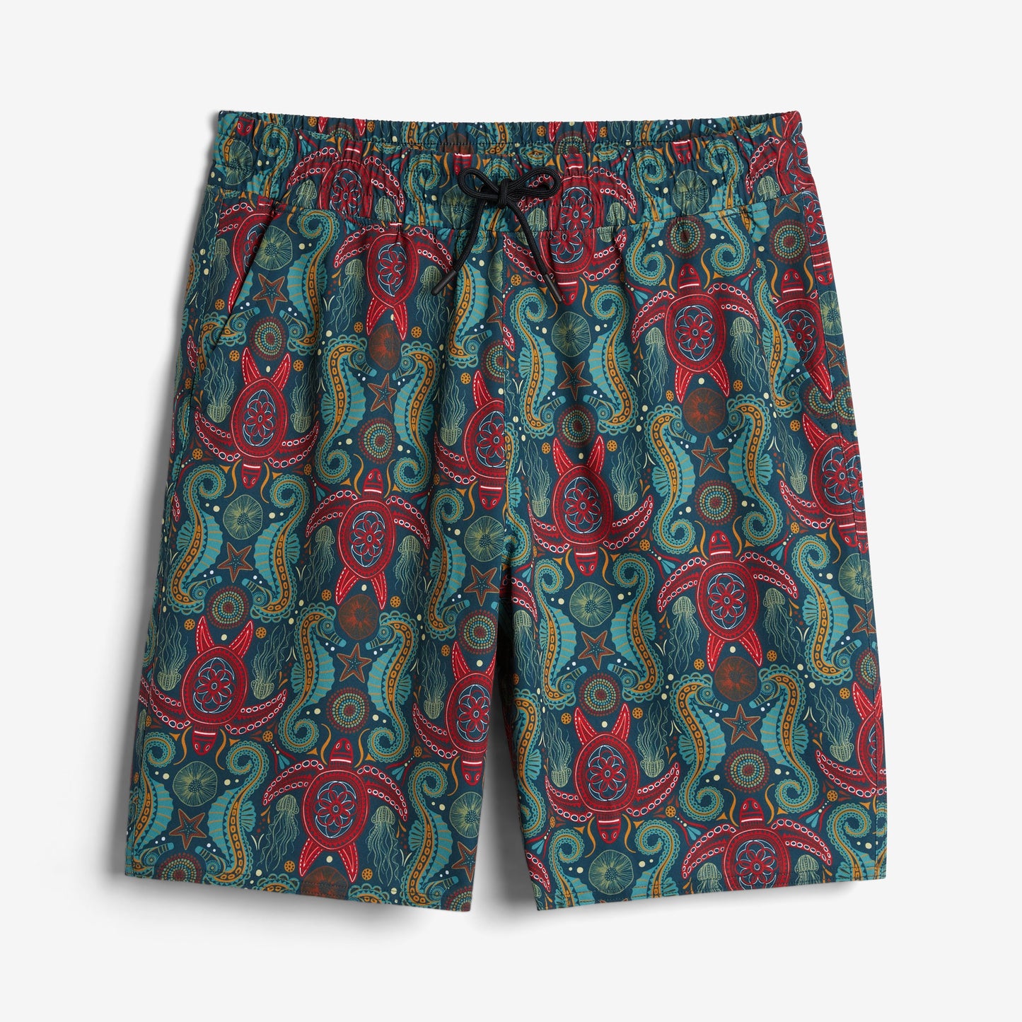 TomboyX Swim 9" Lined Board Shorts Light Weight - Marine Mosaic