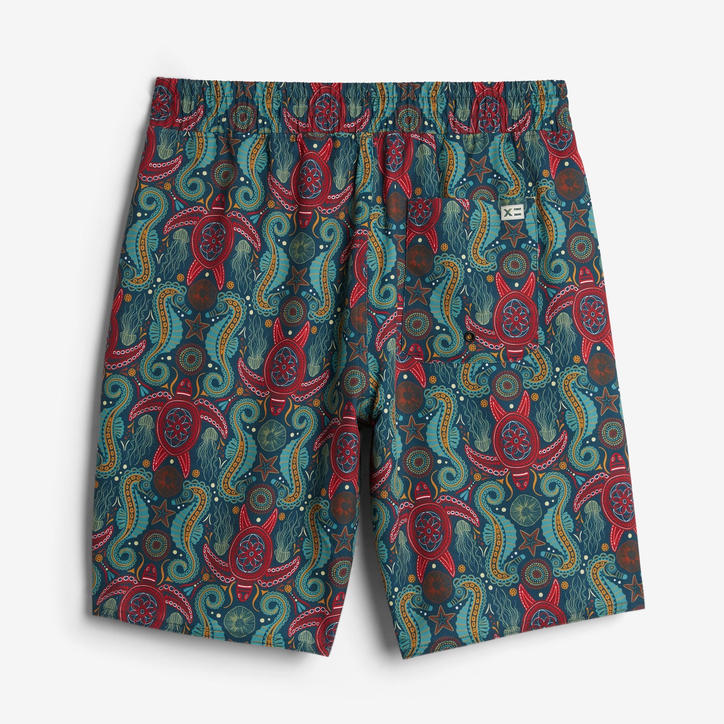 TomboyX Swim 9" Lined Board Shorts Light Weight - Marine Mosaic