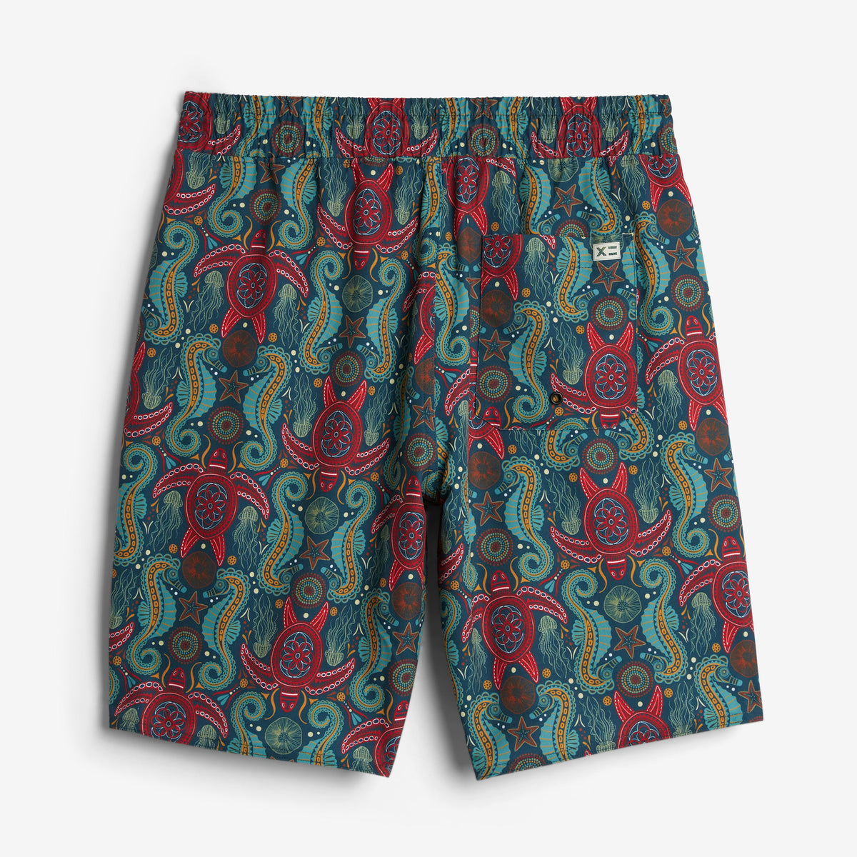 TomboyX Swim 9" Lined Board Shorts Light Weight - Marine Mosaic