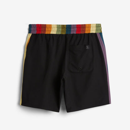 TomboyX Swim 7" Pull-On Board Shorts Light Weight - Rainbow Wave