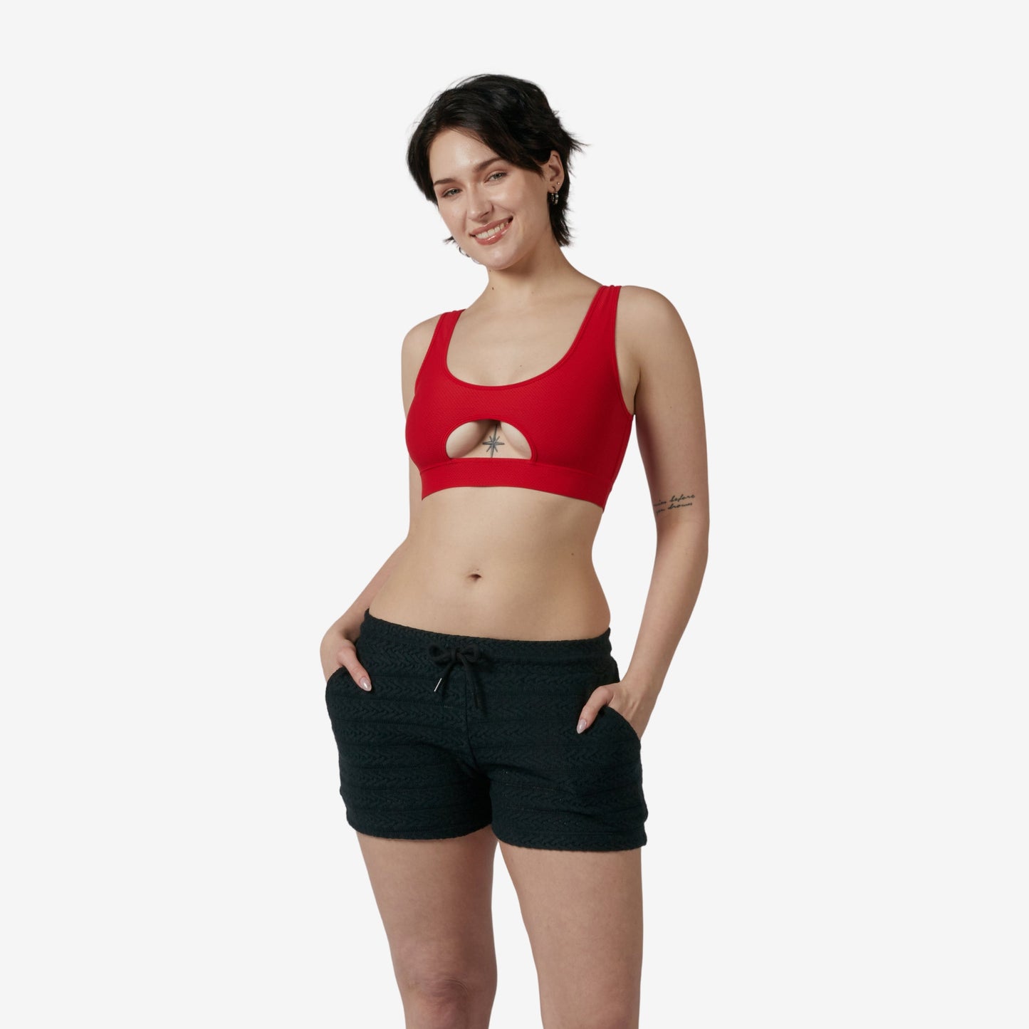 TomboyX Crochet Cabana Short - Black