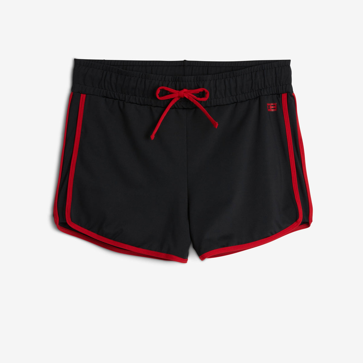 TomboyX Swim High Waisted Boy Short - Red Edge