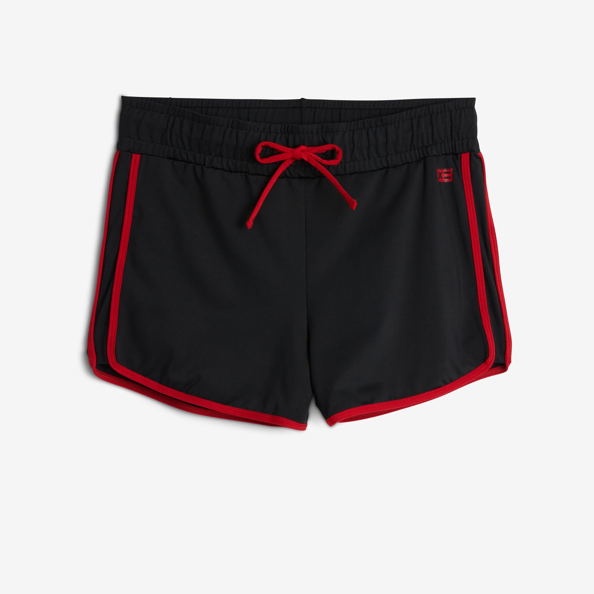 TomboyX Swim High Waisted Boy Short - Red Edge