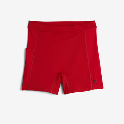 TomboyX Swim Solarmesh 4.5" Shorts - Red