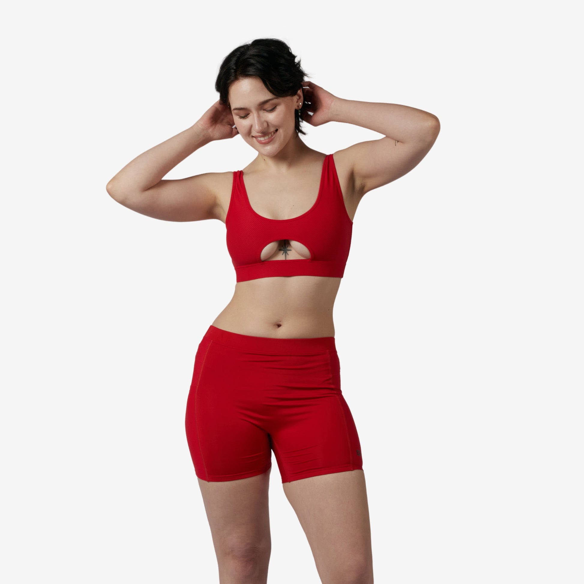 TomboyX Swim Solarmesh 4.5" Shorts - Red