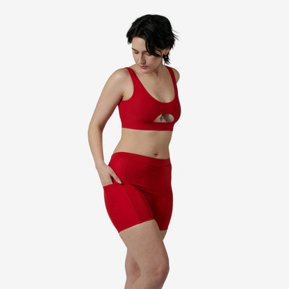 TomboyX Swim Solarmesh 4.5" Shorts - Red
