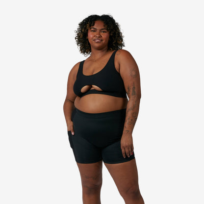 TomboyX Swim Solarmesh 4.5" Shorts - Black