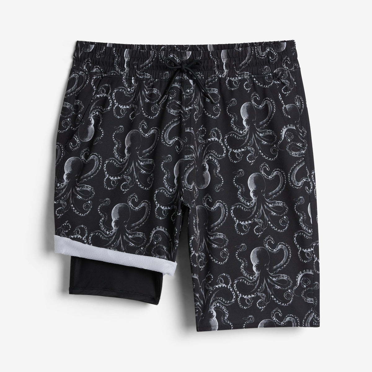 TomboyX Swim 9" Lined Board Shorts Light Weight - Kraken