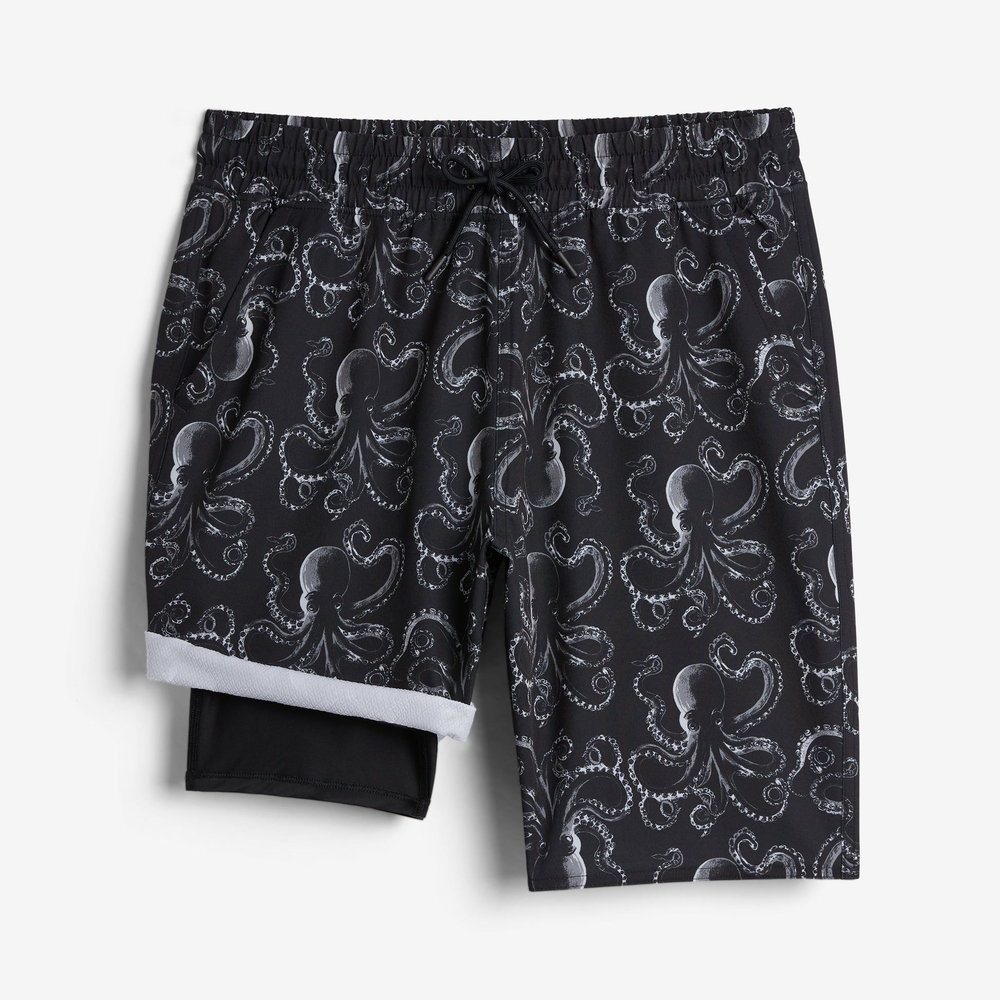 TomboyX Swim 9" Lined Board Shorts Light Weight - Kraken