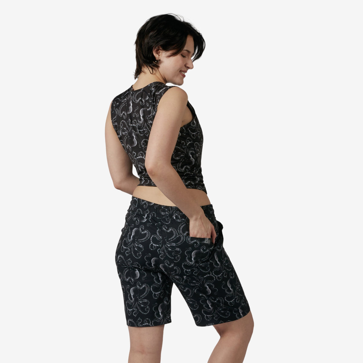 TomboyX Swim 9" Lined Board Shorts Light Weight - Kraken