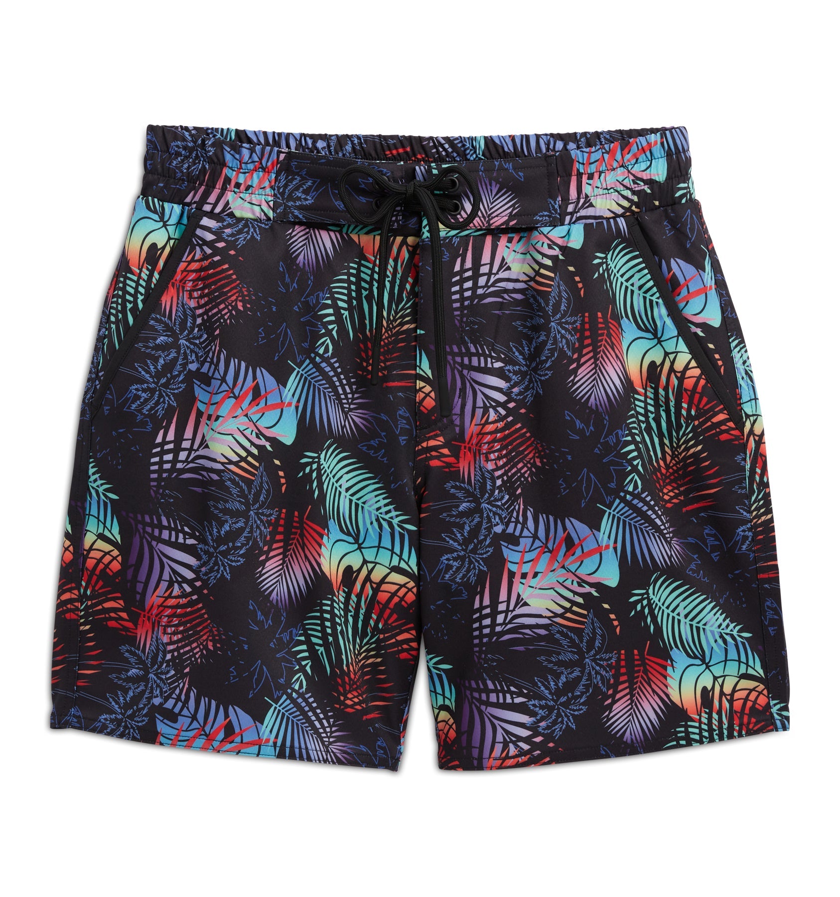 TomboyX Swim 7" Heritage Board Shorts Heavy Weight - Palm Dreams
