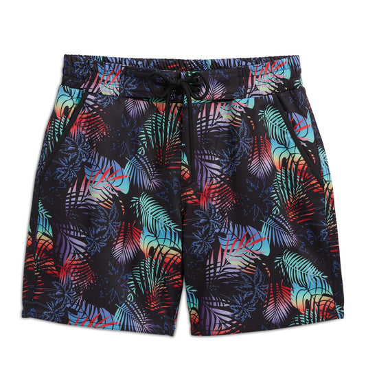 TomboyX Swim 7" Heritage Board Shorts Heavy Weight - Palm Dreams