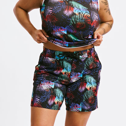 TomboyX Swim 7" Heritage Board Shorts Heavy Weight - Palm Dreams