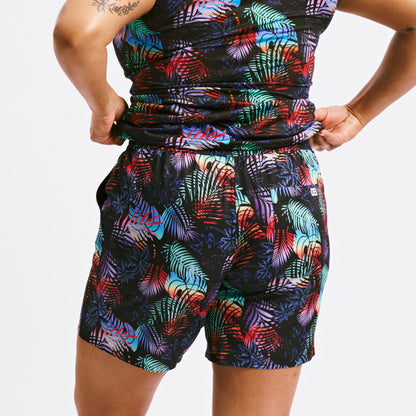 TomboyX Swim 7" Heritage Board Shorts Heavy Weight - Palm Dreams