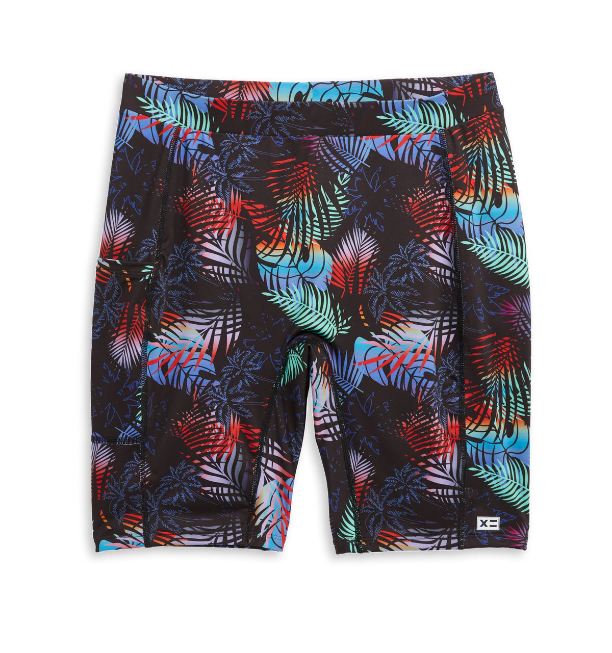 TomboyX Swim 9" Shorts with Pocket - Palm Dreams